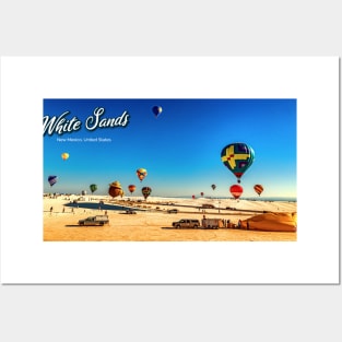 White Sands Hot Air Balloon Invitational Posters and Art